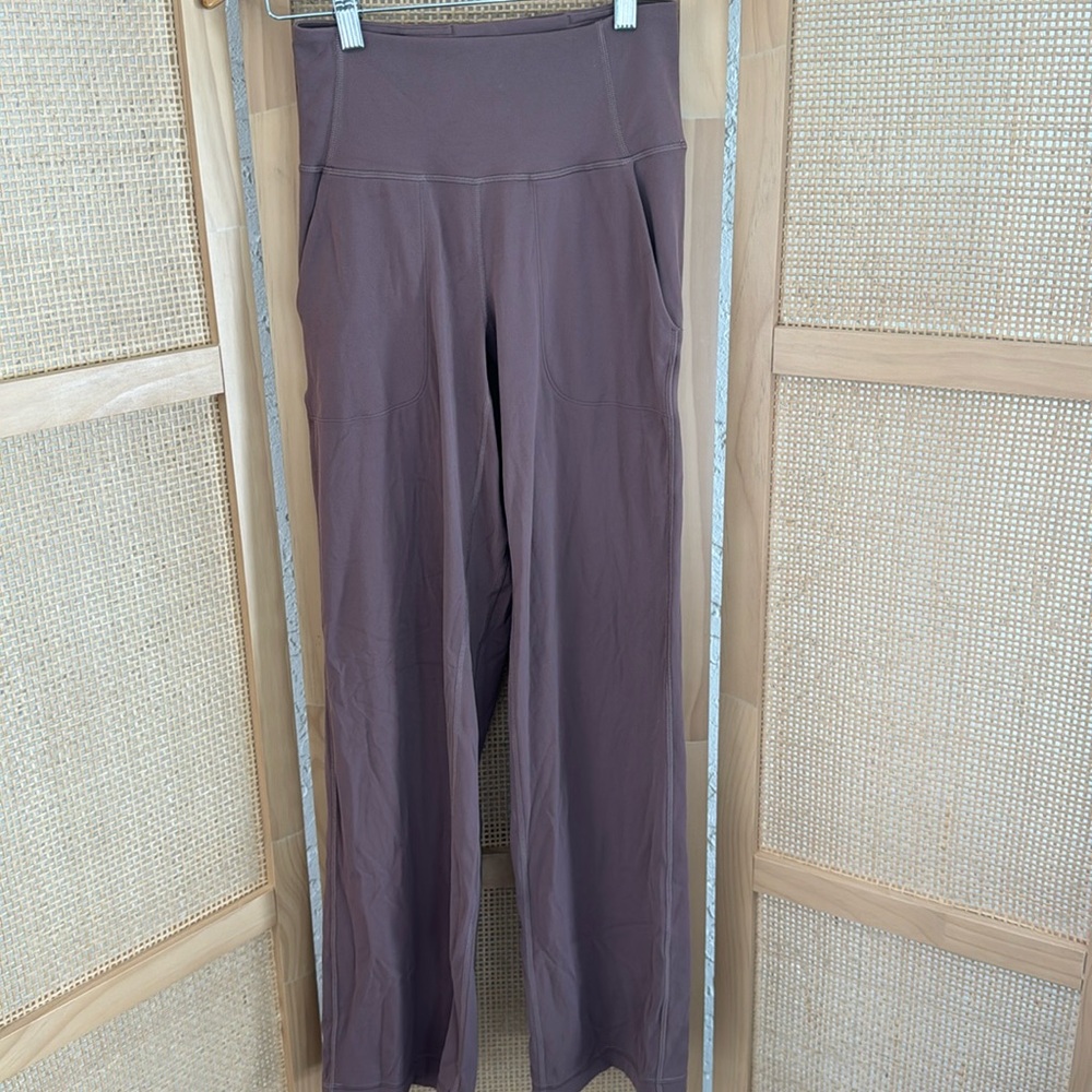 EUC Lululemon Align High-Rise Wide-Leg Pant 31" Dark Oxide size 4 31” INSEAM